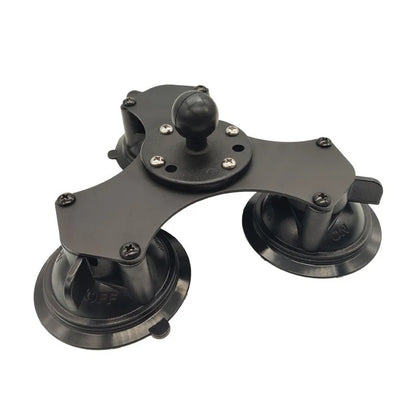 Heavy duty dual tablet suction cup mount with 1 inch ball head for ipad mini air 1 2 3 4