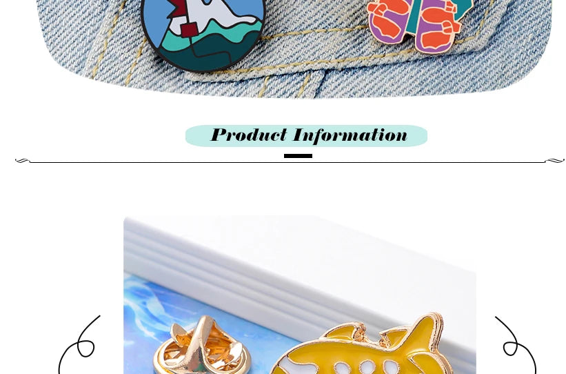 Go Travel Enamel Pins Airplane Ticket Plane Adventure Explorer Road Sign Badge Pins Travel the World Brooch Cartoon Jewelry