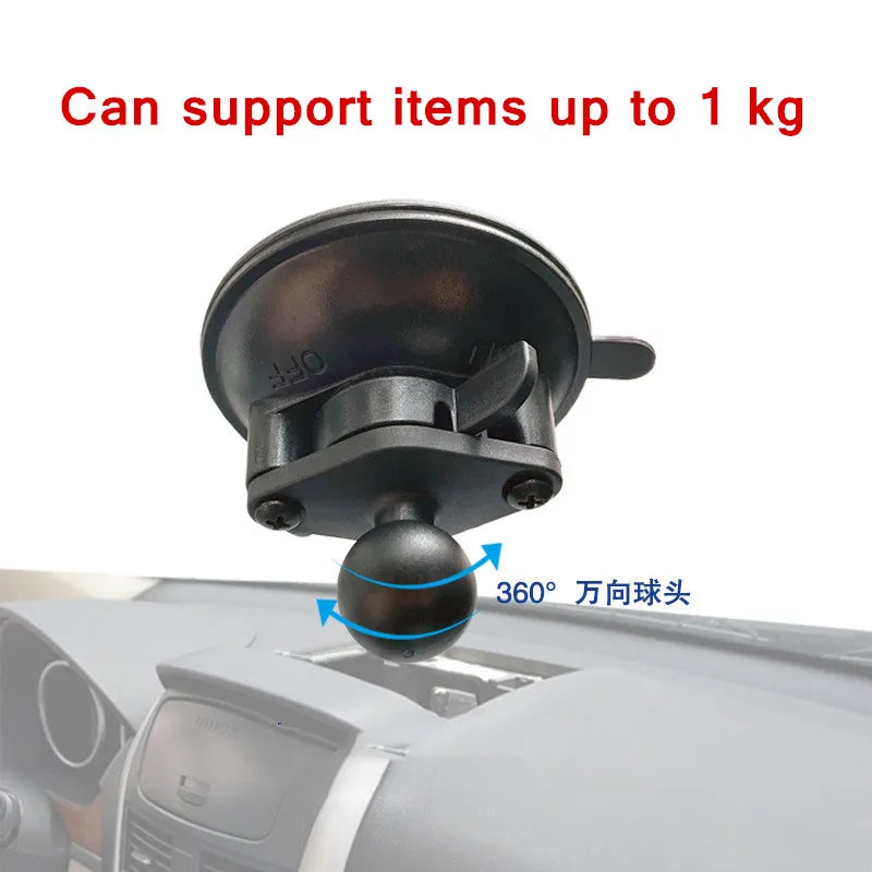 Heavy duty dual tablet suction cup mount with 1 inch ball head for ipad mini air 1 2 3 4