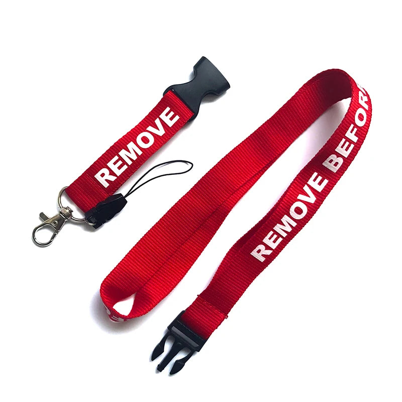 Remove Before Flight Lanyards Keychain Strap For Card Badge Gym Key Chain Lanyard Key Holder Hang Rope Mix Lot Keychain Lanyard