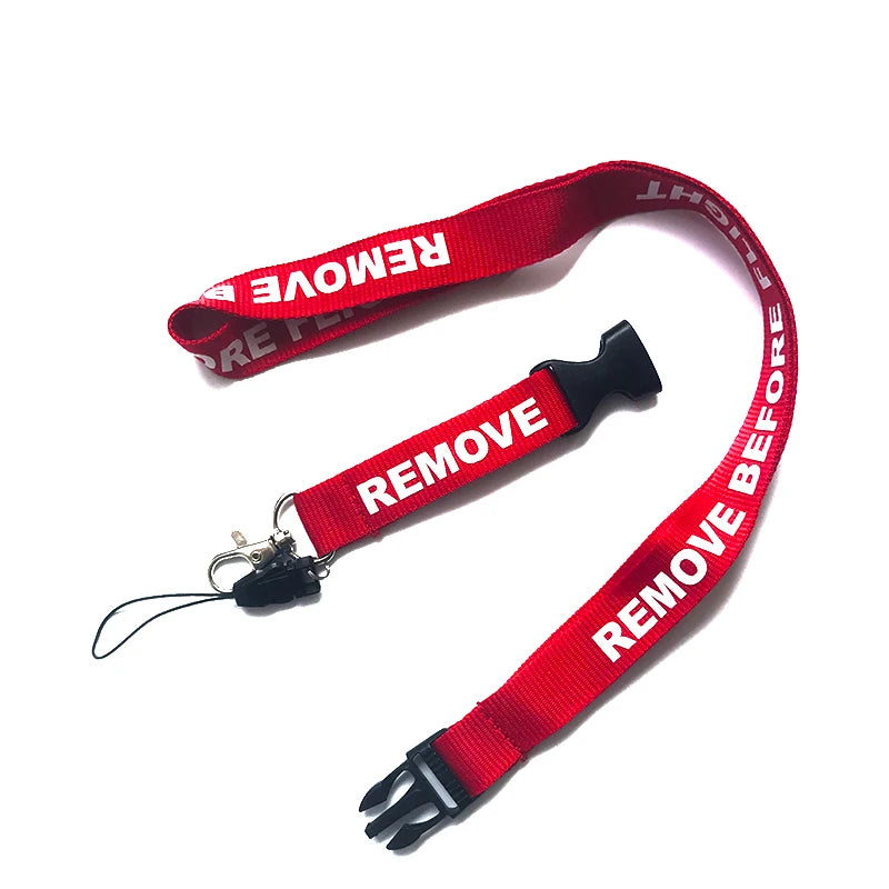 Remove Before Flight Lanyards Keychain Strap For Card Badge Gym Key Chain Lanyard Key Holder Hang Rope Mix Lot Keychain Lanyard