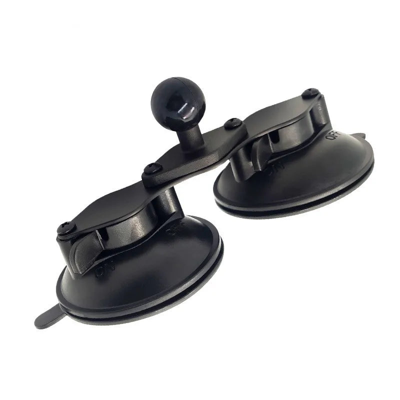 Heavy duty dual tablet suction cup mount with 1 inch ball head for ipad mini air 1 2 3 4