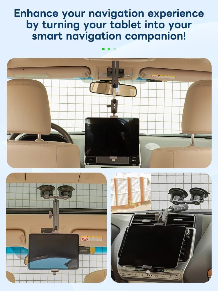 FANAUE Car Tablet Holder Suction Cup Mount with 1 inch Ball Supports for tablet Vehicle Windshields for RAM Mounts